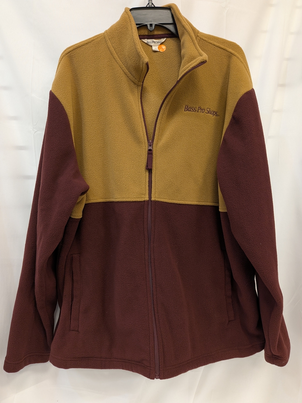 Bass Pro Shops Two-Tone Fleece Jacket in Tan & Brown